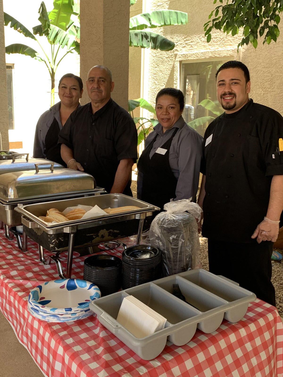 Culinary Services team at BBQ event